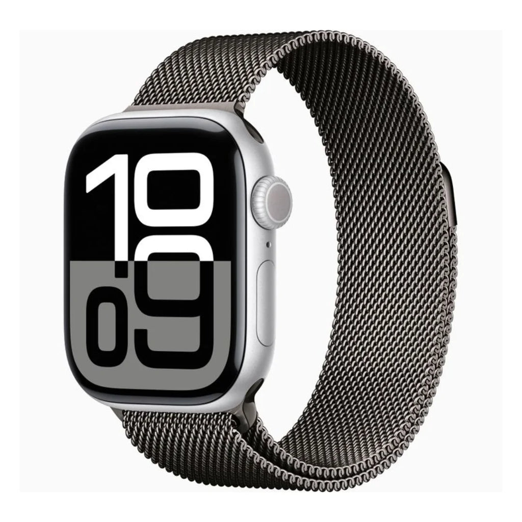 Grey | Apple Watch Milanese Magnetic Loop Strap | Stainless Steel Band  | 42mm / 44mm / 45mm