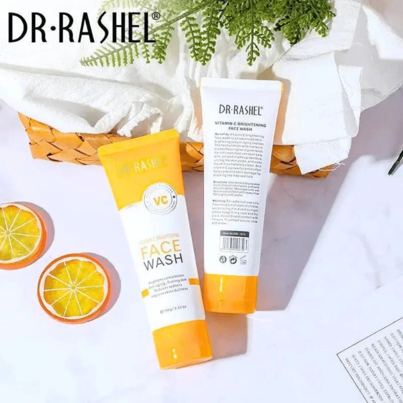 Vitamin C Brightening Dr. Rashel Face Wash  | Anti-Aging & Skin Brightening Cleanser  | 100g