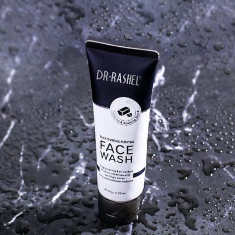 Black Charcoal Purifying Dr. Rashel Face Wash | Deep Cleansing & Oil Control | 100g