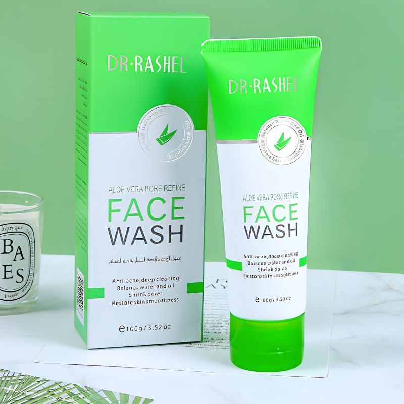 Aloe Vera Pore Refining DR. RASHEL Face Wash  | Deep Cleansing & Hydrating Facial Cleanser | 100g