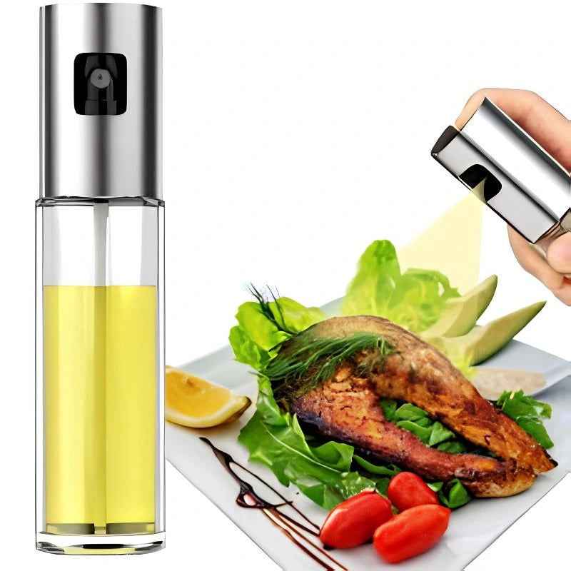 Glass Cooking Oil Sprayer Bottle | Refillable Oil Spray for Kitchen, BBQ, Baking & Grilling | 100ml