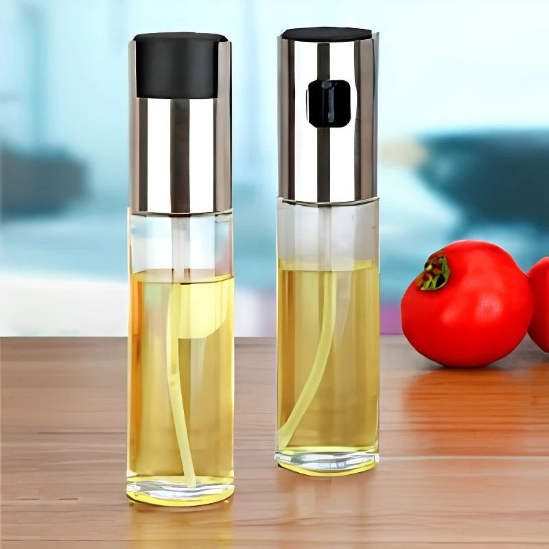 Glass Cooking Oil Sprayer Bottle | Refillable Oil Spray for Kitchen, BBQ, Baking & Grilling | 100ml