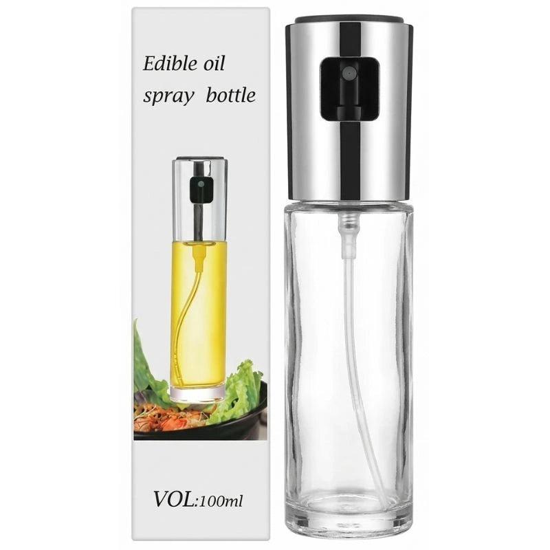 Glass Cooking Oil Sprayer Bottle | Refillable Oil Spray for Kitchen, BBQ, Baking & Grilling | 100ml